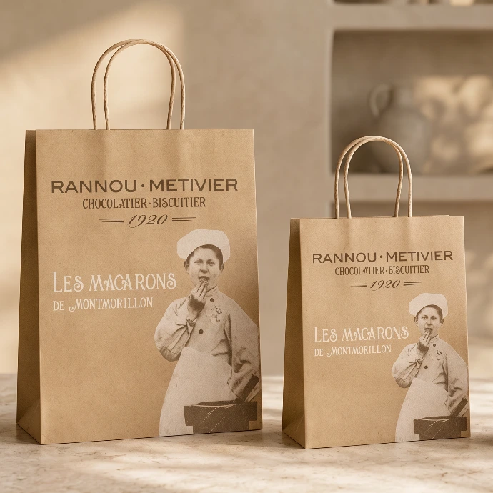 sac en papier pour épicerie fine
